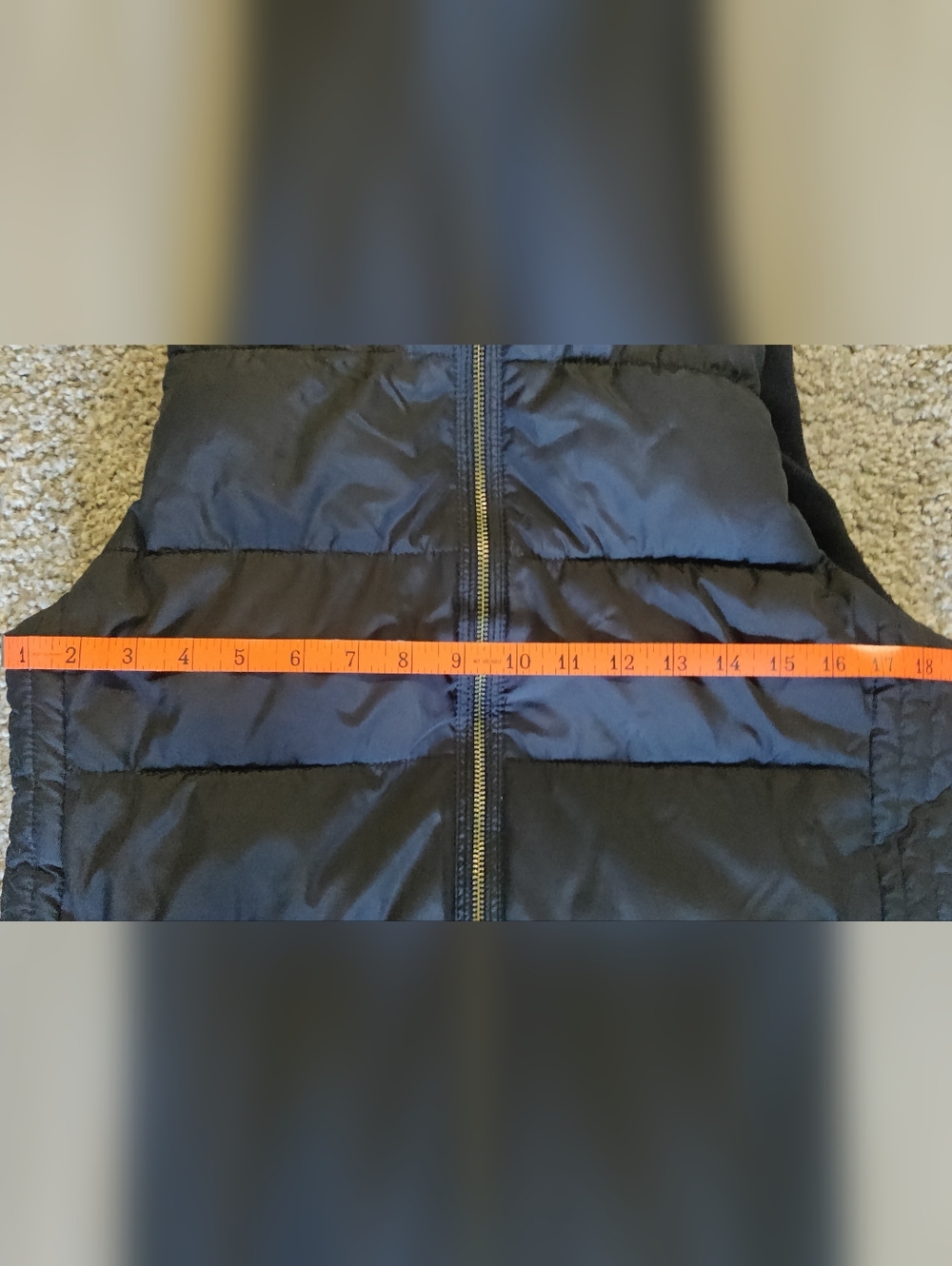 Old Navy Black Fleece Vest - Zip Front - Picture 5 of 5